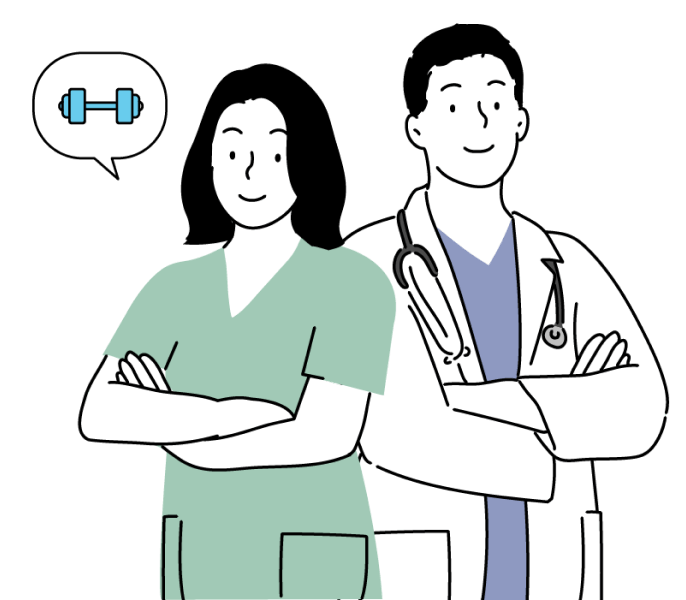 Occupational therapist and physical therapist.